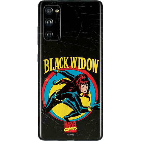 Marvel Classic Comics Black Widow Galaxy S20 Fan Edition Skin